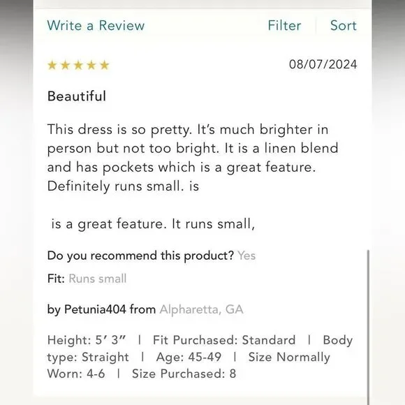 Anthropologie ML Monique Lhuillier Carmen
Sweetheart Linen Midi Dress / size 12 - Picture 7 of 13